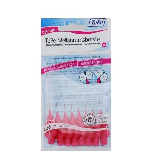 TePe mellemrumsbørster 0,4 mm Uglecare TePe mellemrumsbørster 0,4 mm