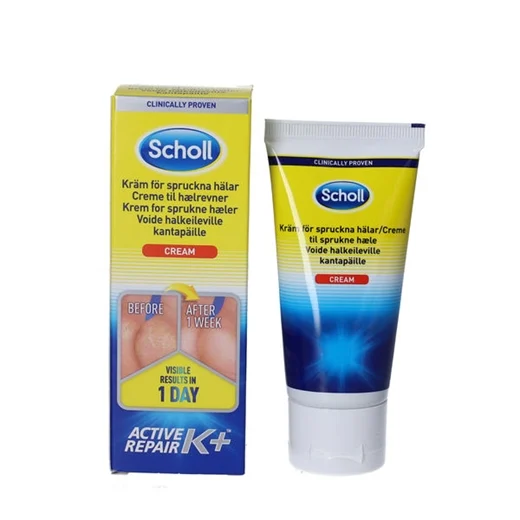 Scholl Prof.creme hælrevner K+ Uglecare Scholl Prof.creme hælrevner K+