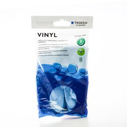 Tegera Vinyl Handsker L Blå