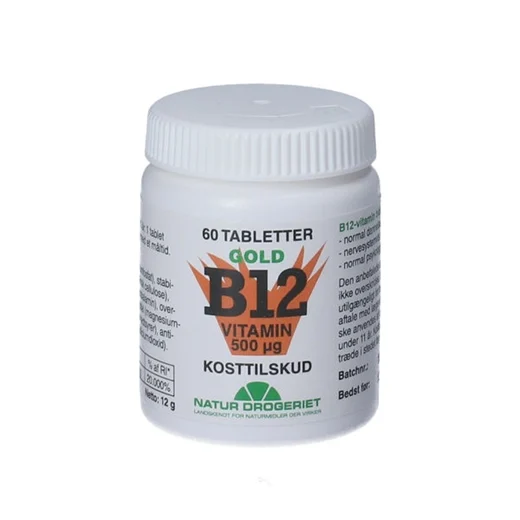 B12-vitamin 500 mikrogram Uglecare B12-vitamin 500 mikrogram