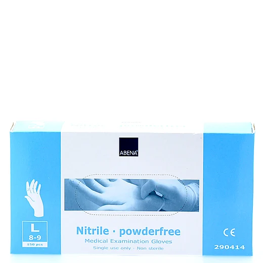 Abena Nitril handsker L u/pud. Uglecare Abena Nitril handsker L u/pud.