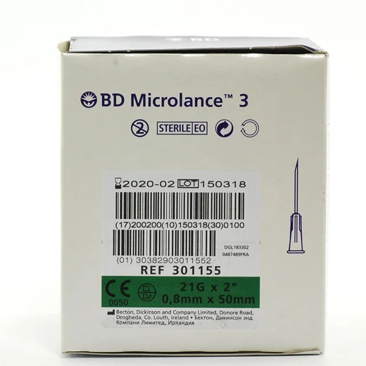 BD Microlance 3 Kanyle Grøn 50 Uglecare BD Microlance 3 Kanyle Grøn 50
