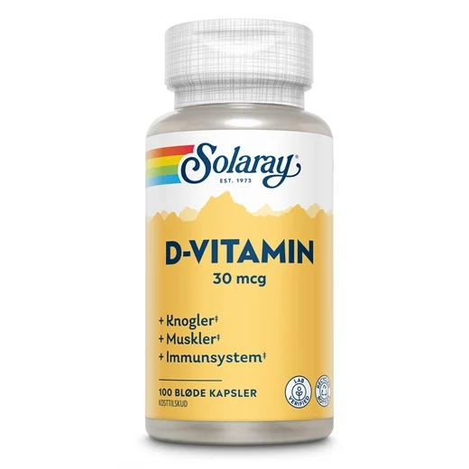 Solaray D-Vitamin 30 mikg Uglecare Solaray D-Vitamin 30 mikg