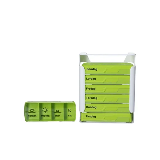 Anabox 7 Dage Compact - Gulgrø Uglecare Anabox 7 Dage Compact - Gulgrø