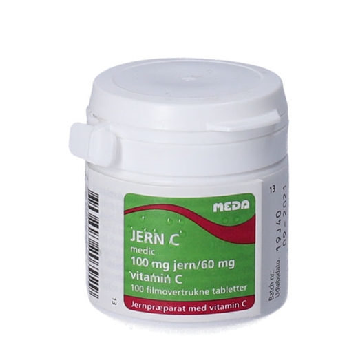 Jern-C 100 mg Uglecare Jern-C 100 mg