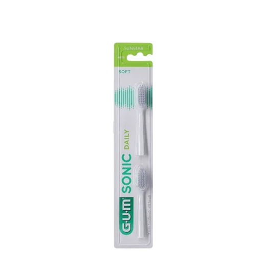 GUM Sonic Daily Hvid Børstehov Uglecare GUM Sonic Daily Hvid Børstehov