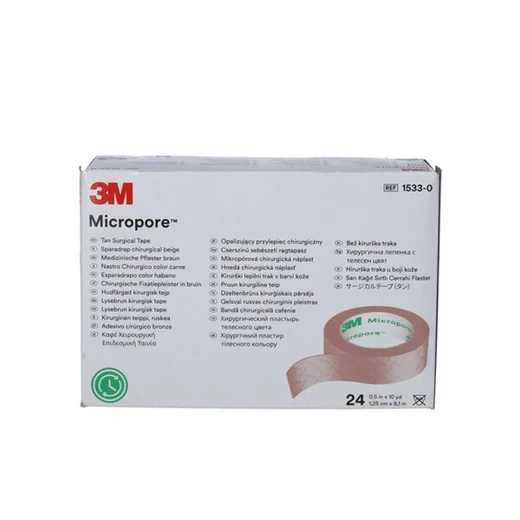 3M Micropore Brun 1,25 x 9,1 Uglecare 3M Micropore Brun 1,25 x 9,1