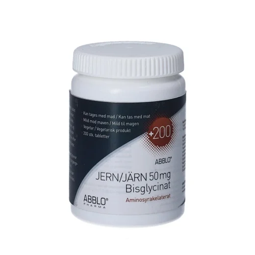 ABBLO Jern 50mg. BISGLYCINAT Uglecare ABBLO Jern 50mg. BISGLYCINAT