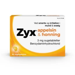 Zyx appelsin & honning 3 mg