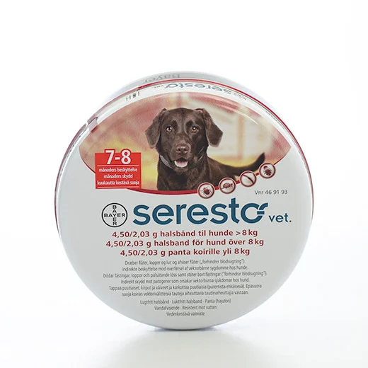 Seresto Vet. til hunde over 8 Uglecare Seresto Vet. til hunde over 8