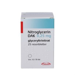 Nitroglycerin "DAK" 0,25 mg