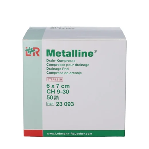 Metalline dræn kompres 6x7cm Uglecare Metalline dræn kompres 6x7cm