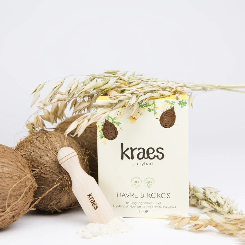 KRAES Babybad Havre/Kokos Uglecare KRAES Babybad Havre/Kokos - Billede 2