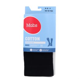 Mabs Cotton Knee Black M