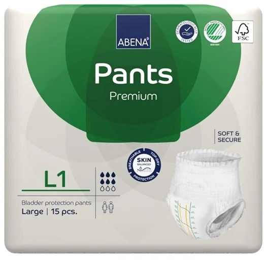 Bukseble, ABENA Pants, L1, grø Uglecare Bukseble, ABENA Pants, L1, grø