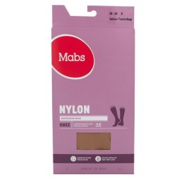 Mabs Nylon Knæstrømpe Tan S