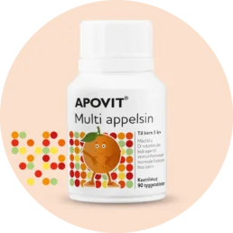 Apovit Multi appelsin 90 tyggetabletter