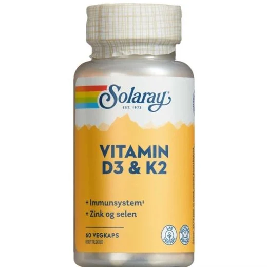 Solaray Vitamin D3 & K2 Uglecare Solaray Vitamin D3 & K2