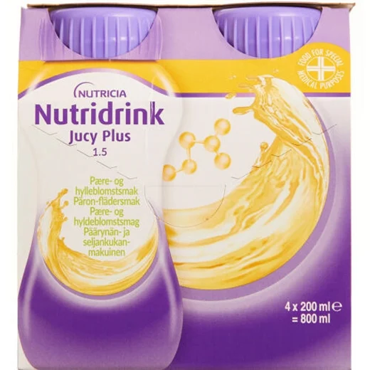 Nutridrink Jucy Plus Pære-hyld Uglecare Nutridrink Jucy Plus Pære-hyld
