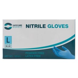 Blå Nitril handske L