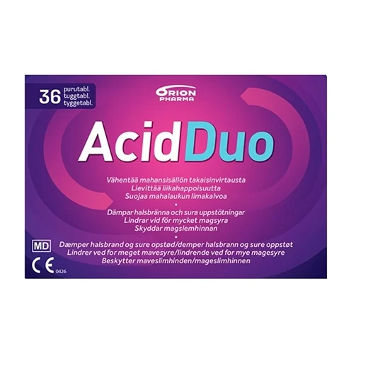 AcidDuo Tyggetablett 36 stk. Uglecare AcidDuo Tyggetablett 36 stk.
