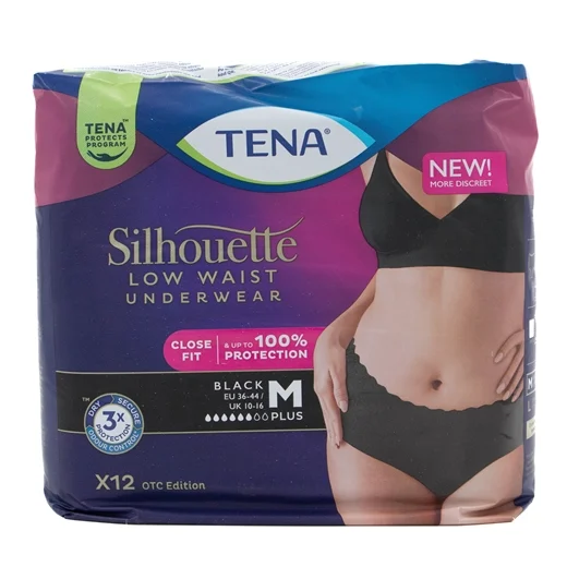 TENA Silhouette Plus Sort M Uglecare TENA Silhouette Plus Sort M