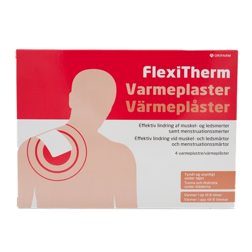 Flexitherm Varmeplaster 4 stk. Uglecare Flexitherm Varmeplaster 4 stk.