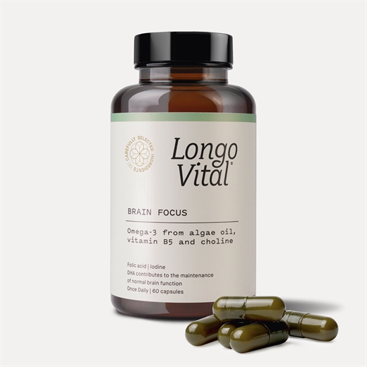 Longo Vital Brain focus 60 stk Uglecare Longo Vital Brain focus 60 stk