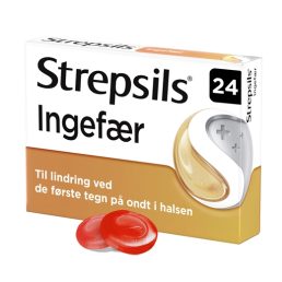 Strepsils Ingefær 0,6+1,2 mg