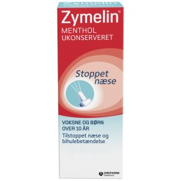Zymelin Menthol Ukonserveret 1mg/ml - 10 ml