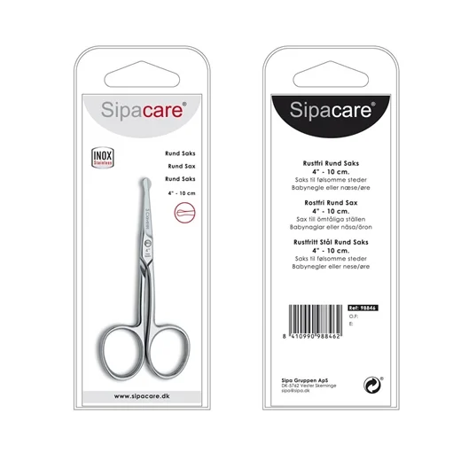 Sipacare Rund Saks Baby Øre/Næ Uglecare Sipacare Rund Saks Baby Øre/Næ