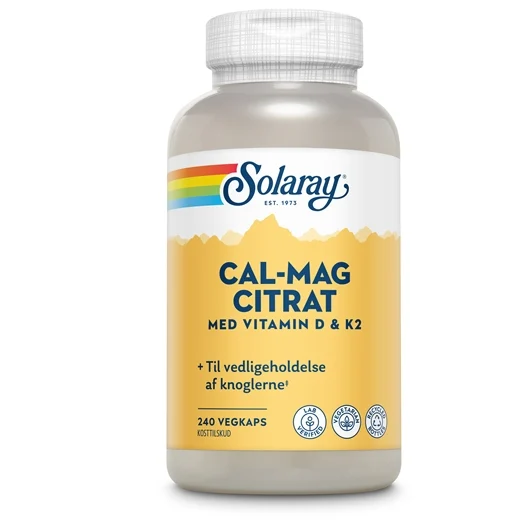 Solaray Cal-Mag Citrat +D +K2 Uglecare Solaray Cal-Mag Citrat +D +K2