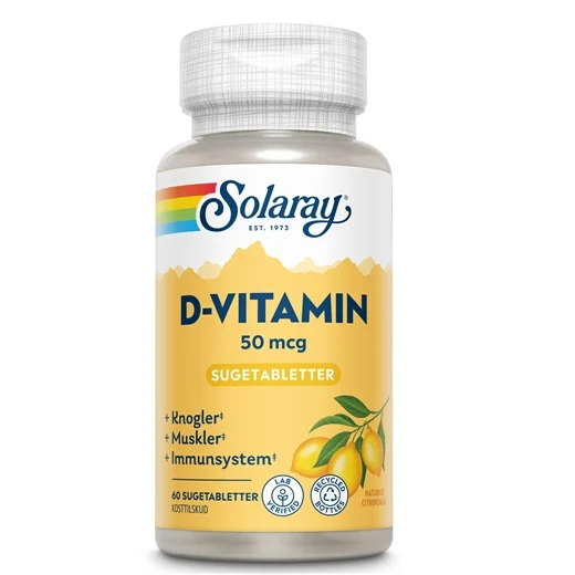 Solaray D-vitamin 50 mcg Uglecare Solaray D-vitamin 50 mcg