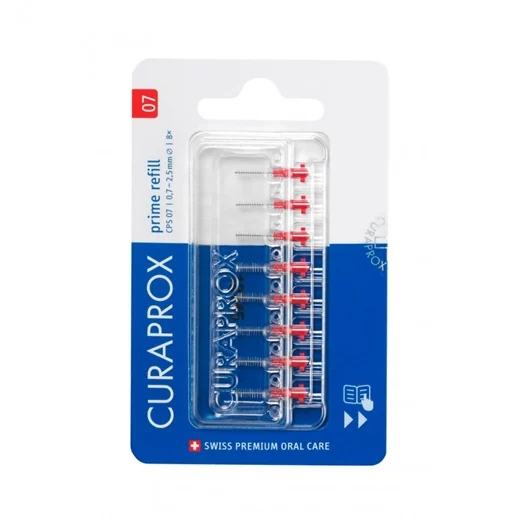 Curaprox 07 Prime refill rød Uglecare Curaprox 07 Prime refill rød