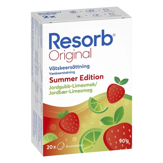 Resorb Original Jordbær-Lime Uglecare Resorb Original Jordbær-Lime