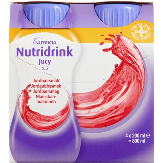 Nutridrink Jucy Jordbær Uglecare Nutridrink Jucy Jordbær