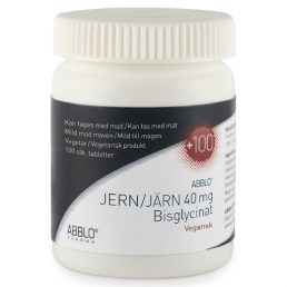 ABBLO Jern 40mg. Bisglycinat