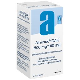 Alminox "DAK" 500 mg/100 mg - 200 tabletter