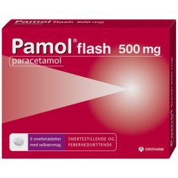 Pamol Flash 500 mg 8 stk