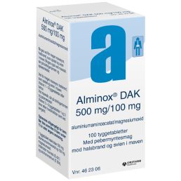 Alminox "DAK" 500 mg/100 mg - 100 tabletter