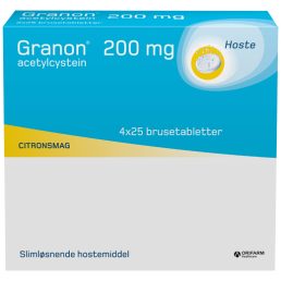 Granon 200 mg 4 x 25 stk. brusetabletter