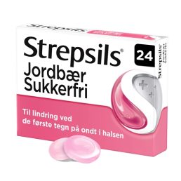 Strepsils Jordbær Sukkerfri 0,