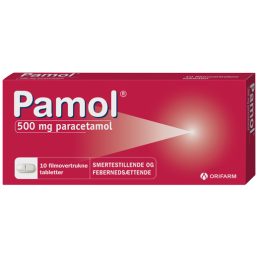 Pamol 500 mg 10 stk