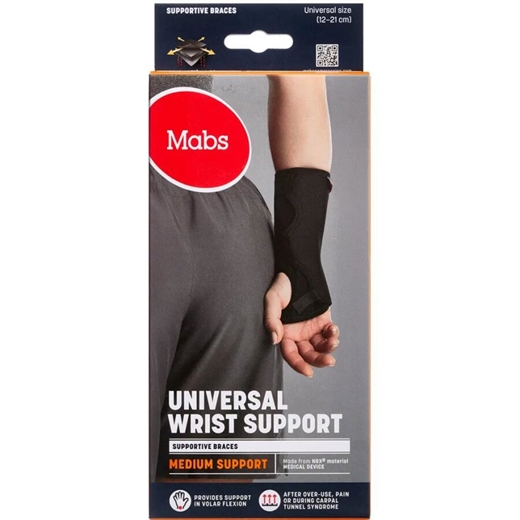 Mabs håndledbandage med Skinne Uglecare Mabs håndledbandage med Skinne
