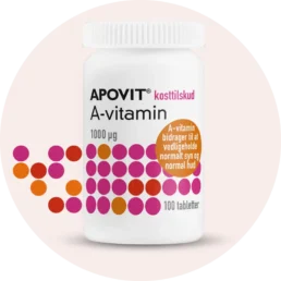 Apovit A-vitamin 1000 ug - 100 stk