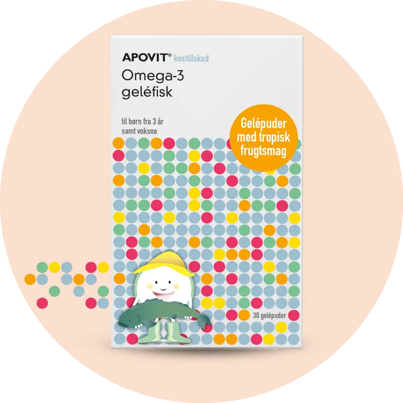 Apovit Omega-3 Gelefisk - 30 stk