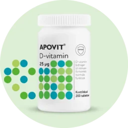 Apovit D-vitamin 25 µg 200 tabletter