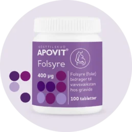 Apovit Folsyre 100 tabletter