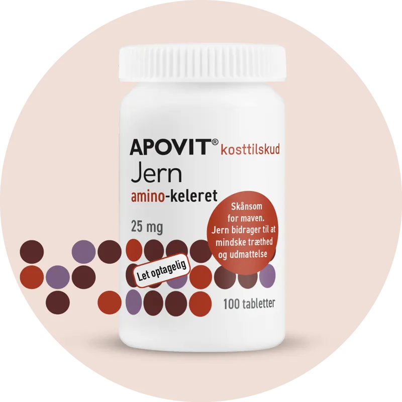 APOVIT Jern amino-kele­ret 25 mg 100 tab­let­ter