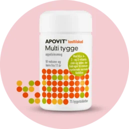 Apovit Multi Tygge Appelsin - 75 stk